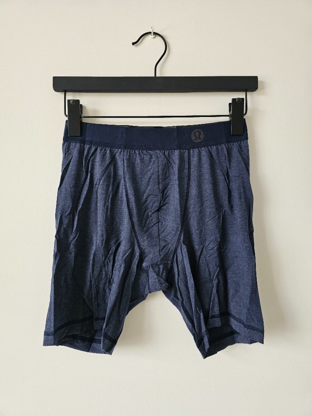 2 x NIB LULULEMON HTTN Heathered Navy Blue Always In Motion Boxer 7" Medium